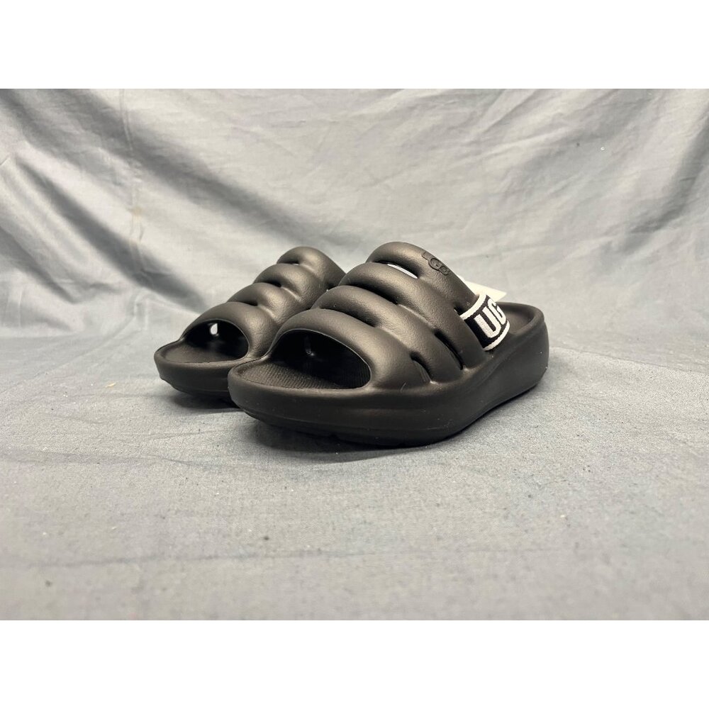 UGG Australia Boys K Sport Yeah Slide Logo Slip-On Black Size 6 NEW NO BOX! - Picture 4 of 10